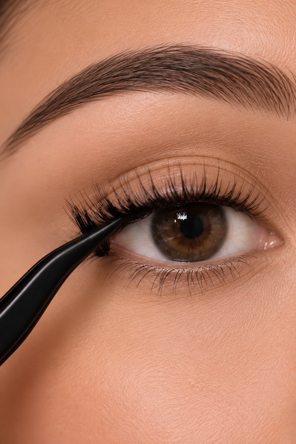 Posez vos faux cils pré-collés